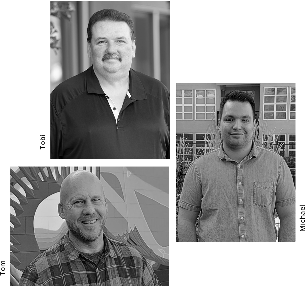 Tobi, Tom and Michael